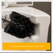 Deliksiz Duvara Monte Tuvalet Fırçası Seti - Yabai Uzun Raflı thumbnail 12