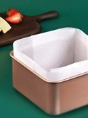 Kare Fırın Tepsisi Kek Kalıbı Yağlı Kağıdı - 6 inç (15 cm) - 50 Adet - 4