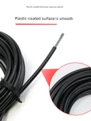 Mor Plastik Kaplı Çelik Halat Çamaşır İpi 2mm 10m - 2