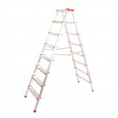 ALÜMİNYUM ÇİFT ÇIKIŞLI 8 BASAMAKLI MERDİVEN (181 CM) (ACCM.06) thumbnail 1