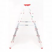 ALÜMİNYUM ÇİFT ÇIKIŞLI 6 BASAMAKLI MERDİVEN (137CM) (ACCM.04) - 2