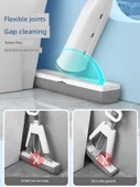 Gizli Hazneli Mop - 34cm - 5 Adet Anında Emişli Pamuk Başlıklı ve Duvar Askı Aparatlı - 6