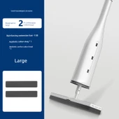 Gizli Hazneli Mop - 40cm - 2 Adet Anında Emişli Pamuk Başlıklı ve Duvar Askı Aparatlı - 1