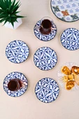 Tabak Evi Porselen Mia Çay Tabak Takımı 12cm 6 Parça FLY6ÇTPRS1210 - 1