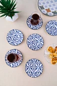 Tabak Evi Porselen Mia Çay Tabak Takımı 12cm 6 Parça FLY6ÇTPRS1210 - 5