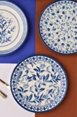Tabak Evi Porselen Blue Heaven Pasta Takımı 20cm 4 Kişilik 4 Parça TVL4PTPRS1194 - 6