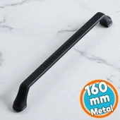 Mobilya Mutfak Çekmece Dolap Dolabı Kapak Kulbu Kulpları Kulpu Metal 160 mm 160 cm Siyah Kulp thumbnail 1
