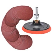 62 PARÇA Cırt Zımpara Seti + Matkap Aparatı 115 mm - 1