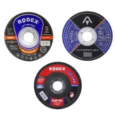 16 PARÇA Spiral Taşlama Cırt Zımpara İnox Metal Kesici Flap Disk - 10
