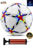 Uefa Şampiyonlar Ligi Futbol Topu 4 Astarlı No:5 480 Gr + Pompa Hediyeli X500 - 1