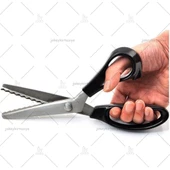 1.sınıf Çelik Silikon Saplı Sürfile Zigzag Kesim Makası (230mm) thumbnail 4