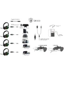 3D Stereo Sound GM-019 Rgb Kablolu Kulaküstü Işıklı  Oyuncu Kulaklık 3.5mm Jack - 2