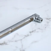 Mobilya Çekmece Mutfak Dolabı Dolap Kulpları Kapak Kulpu Kulbu Krom Metal Kulp 128 mm 12.8 cm thumbnail 4