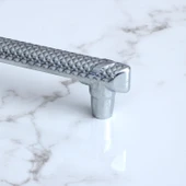 Mobilya Çekmece Mutfak Dolabı Dolap Kulpları Kapak Kulpu Kulbu Krom Metal Kulp 128 mm 12.8 cm thumbnail 5