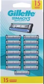 Gillette Mach3 Start Yedek Tıraş Bıçağı 15 Adet - Diş Beyazlatıcı Köpük Hediye - 1
