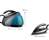 Homend Jetsteam 1166H Mavi Siyah 3000 W Buhar Kazanlı Ütü - 1