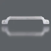 Mobilya Mutfak Dolabı Çekmece Dolap Kulpu Düz Metal Kulpları Kulbu Kulpu (128 MM-12.8 CM) Krom - 3