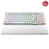 ASUS ROG STRIX SCOPE II 96 NX SNOW KABLOSUZ RGB GAMING KLAVYE ENG BEYAZ thumbnail 1
