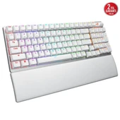ASUS ROG STRIX SCOPE II 96 NX SNOW KABLOSUZ RGB GAMING KLAVYE ENG BEYAZ thumbnail 4