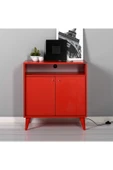 London Çok Amaçlı Dolap - Kırmızı 73x79x42 cm (GxYxD) - 1