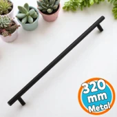 Mobilya Mutfak Çekmece Dolap Dolabı Kulpu Kulbu KulplarıMat Siyah Metal Kulp 320 MM-32 CM thumbnail 1