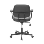 Button Çalışma Sandalyesi S.Deri - Siyah 62x77-87x60 cm thumbnail 10