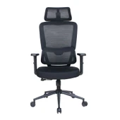 Reflex-S Full Ergonomic Yönetici ve Çalışma Koltuğu File Kumaş - Siyah 66 x 124-134 x -74 cm - 1