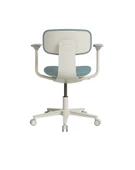 Tesla Comfort Çalışma Koltuğu Mavi - Yeşil Kumaş 61x74-86x60 cm - 4
