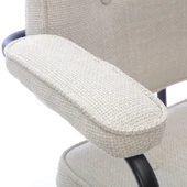 Button Çalışma Sandalyesi Kumaş - Vizon 62x77-87x60 cm - 11