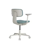 Tesla Comfort Çalışma Koltuğu Mavi - Yeşil Kumaş 61x74-86x60 cm - 3