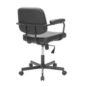 Button Çalışma Sandalyesi S.Deri - Siyah 62x77-87x60 cm thumbnail 9