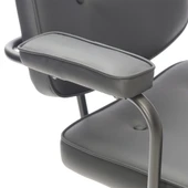 Button Çalışma Sandalyesi S.Deri - Siyah 62x77-87x60 cm thumbnail 4