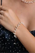 4,5 mm Sallantılı Doğal İnci Bileklik - 1