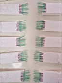 Eagenset Çapari, İstavrit Çaparisi, 30x12 Beden, Ultraviyole Uv Neon Seçenekli 11 No Beyaz İğne, 15 İğneli 2li Paket - 7