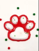 Dev Pati Squishy Taba Squishy Kedi Pati Sıkma 14 cm Pullu Pati Sukuşi - Kırmızı/Beyaz thumbnail 5