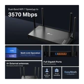TP-LINK ARCHER BE220 BE3600 WIFI7 DUAL BAND ROUTER thumbnail 4