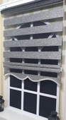 Zebra Stor Perde Siyah Gümüş Etek Dilimli ST 009  Gri 110 x 200 - 3