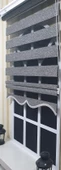 Zebra Stor Perde Siyah Gümüş Etek Dilimli ST 009  Gri 80 x 260 - 1