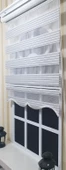 StorBurada Zebra Stor Perde Çizgili Etek Dilimli ST 010  Ekru 90 x 260 thumbnail 1