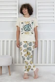 Çizgi Ayı Desenli Erkek Çocuk Pijama Takımı - 6