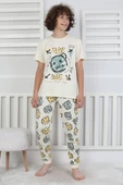 Çizgi Ayı Desenli Erkek Çocuk Pijama Takımı - 7