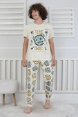 Çizgi Ayı Desenli Erkek Çocuk Pijama Takımı - 10
