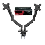 S Line Çift Kollu Gas Spring 13"-32" 8kg Monitör Askı Aparatı thumbnail 1