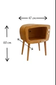 Dekoratif Retro TV Ahşap Sehpa ( Köşe Sehpa ) - 8
