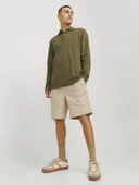 JACK JONES Erkek Beli Lastikli Günlük Şort 12274983 - 5