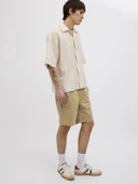JACK JONES Erkek Beli Lastikli Günlük Şort 12274983 - 4