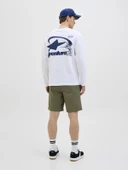 JACK JONES Erkek Beli Lastikli Günlük Şort 12274983 - 4
