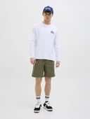 JACK JONES Erkek Beli Lastikli Günlük Şort 12274983 - 3
