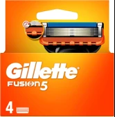 Gillette Fusion5 Yedek Tıraş Bıçağı 4 Adet - Diş Beyazlatıcı Köpük Hediye - 1