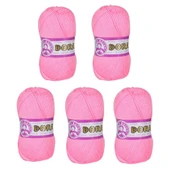 Ören Bayan Dora Örgü İpi - Açık Pembe - ( Renk Kodu: 040 ) - 5'Li Paket - 1